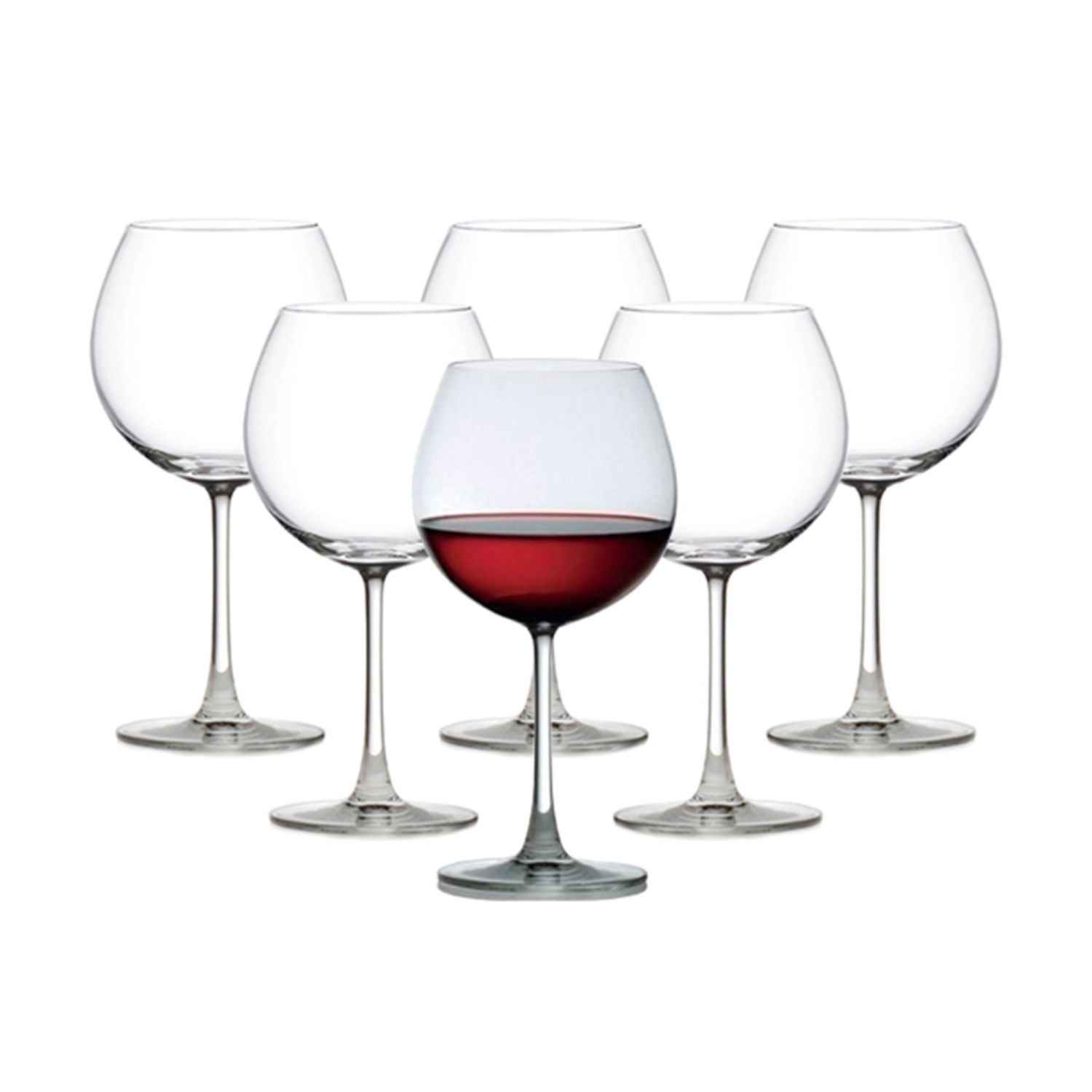 Ocean Madison Burgundy Glass 650 Ml Set Of 6