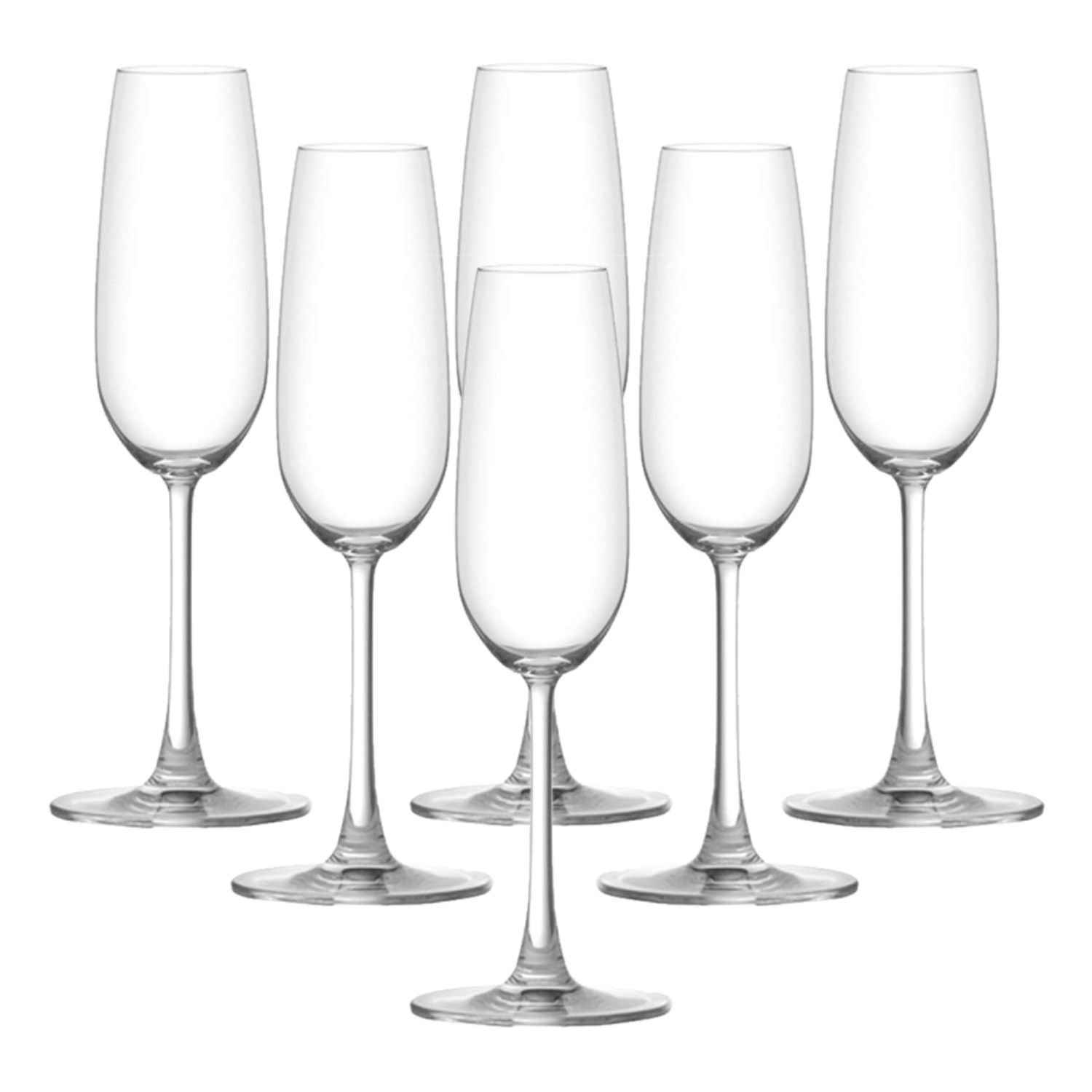 Ocean Madison Flute Champagne Glass 210 Ml Set Of 6