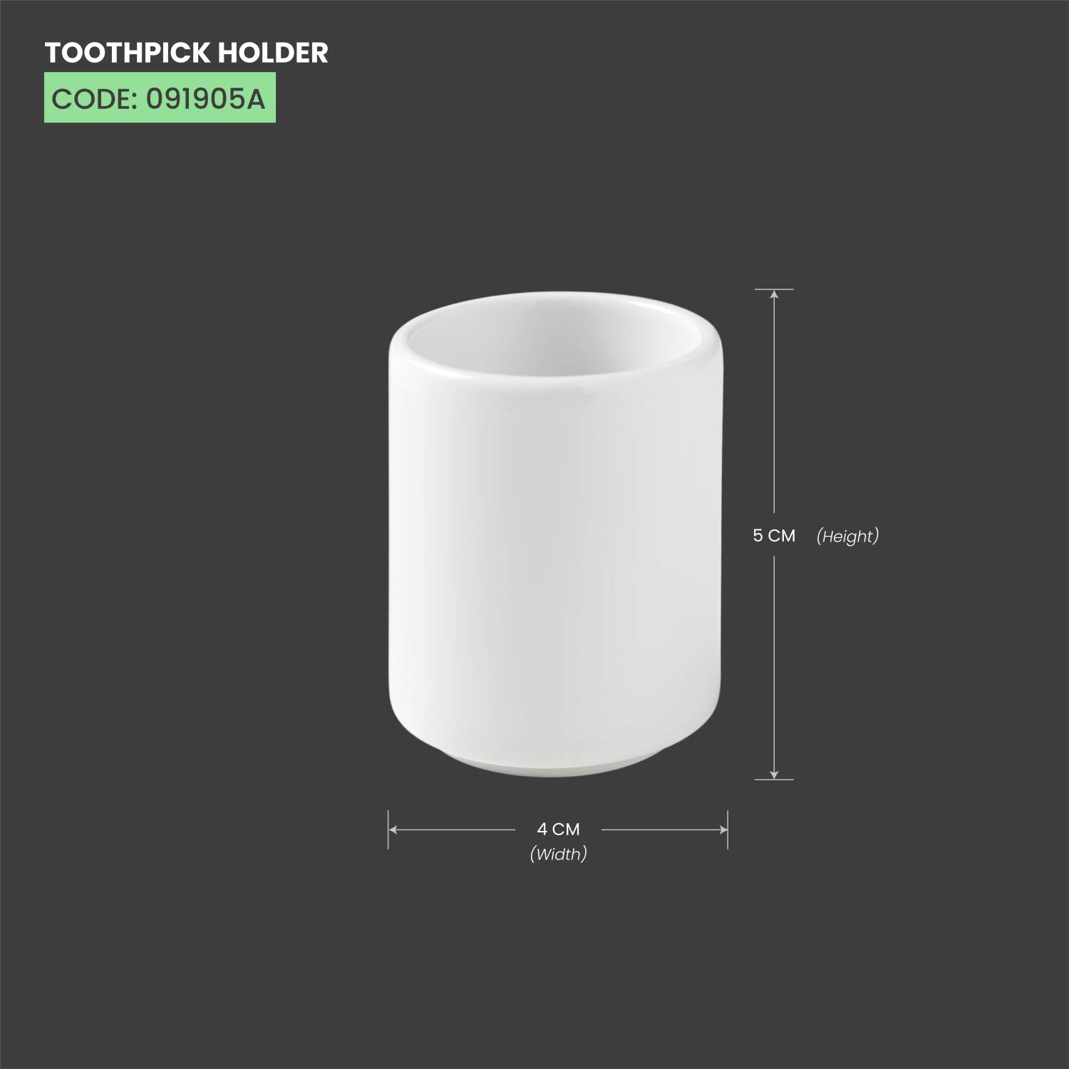 Baralee Simple Plus Toothpick Holder