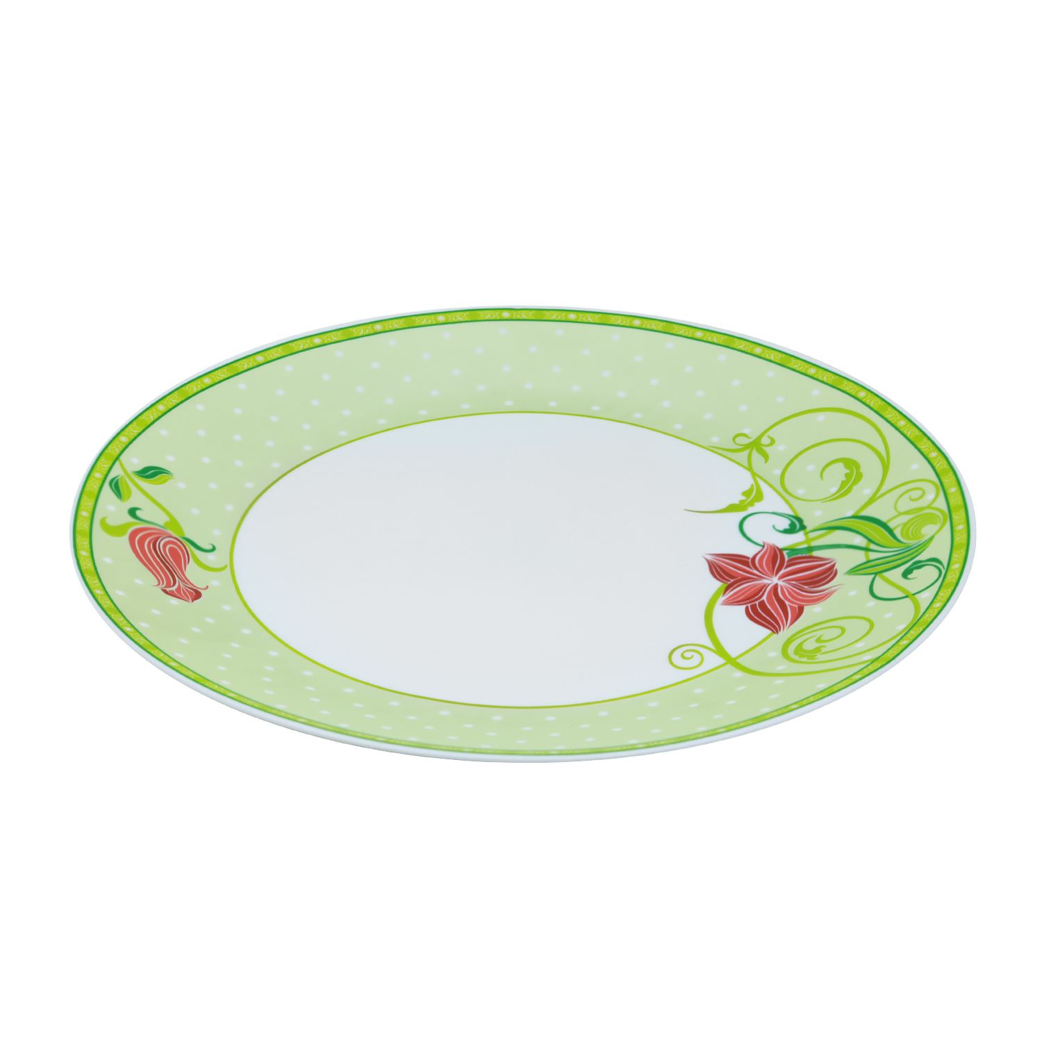 Larah Plano Emarald Opal Dinner Plate 27Cm