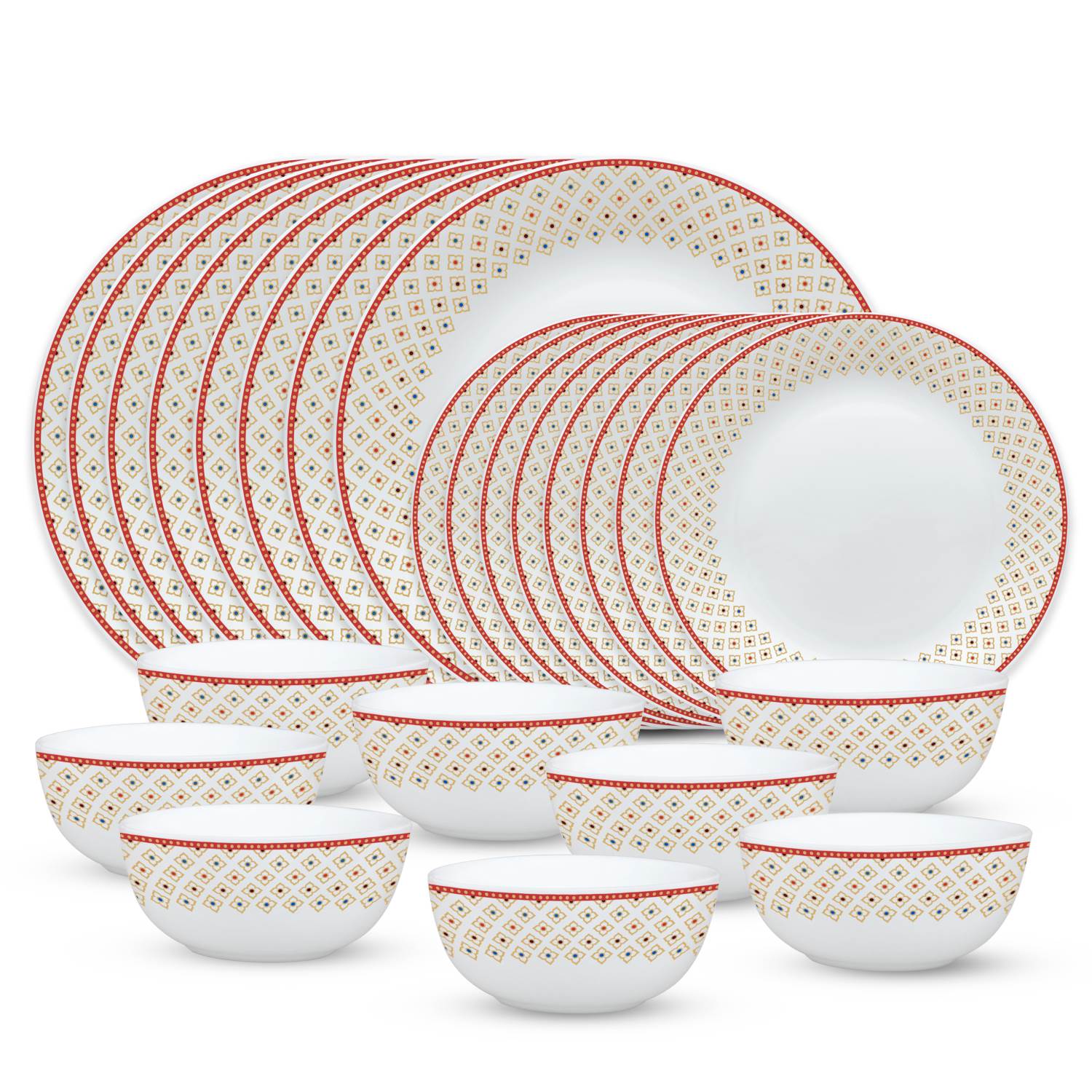 Larah Plano Opal Dinner Set Combo (24 Pcs Set)