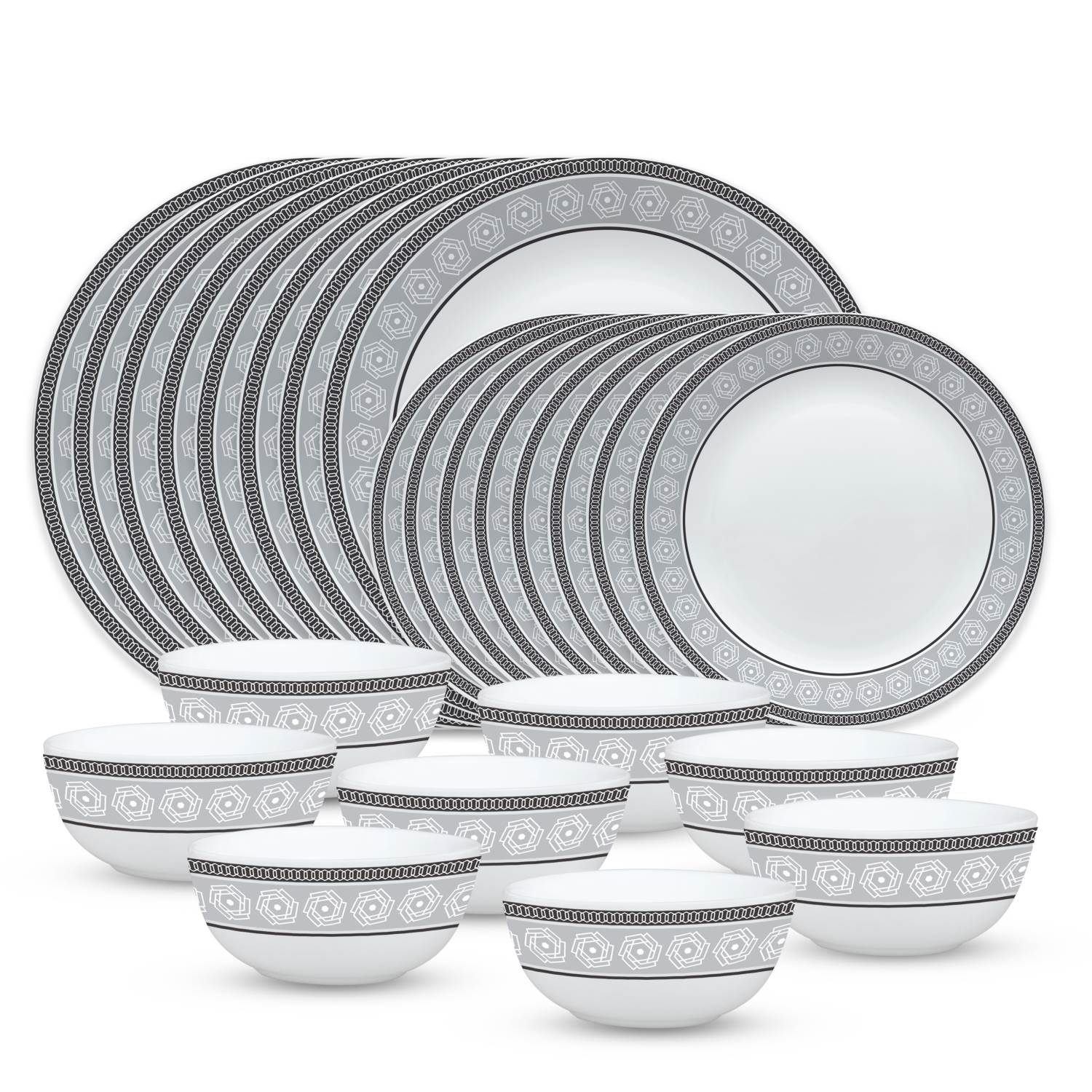 Larah Plano Opal Dinner Set Combo (24 Pcs Set)