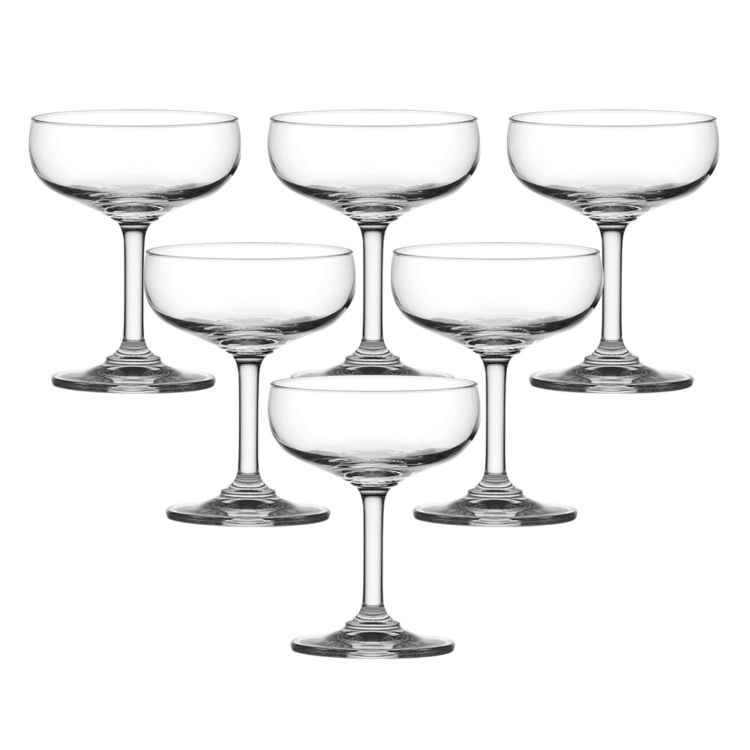 Ocean Classic Saucer Champagne Glass Set Of 6