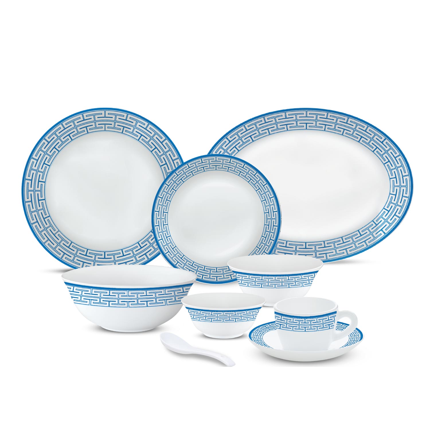 LARAH PLANO OPAL DINNER SET - OPAL GLASS