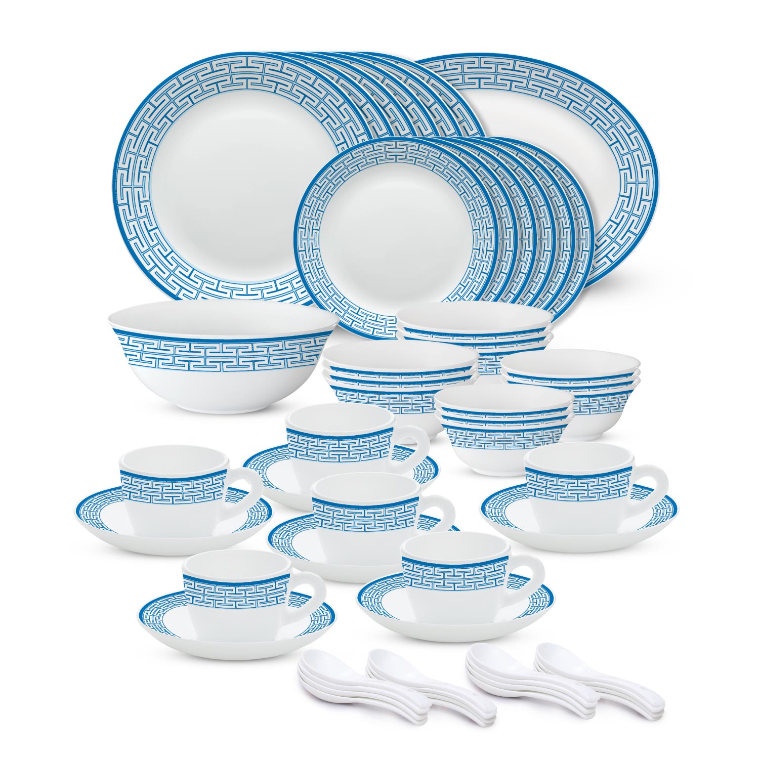 LARAH PLANO OPAL DINNER SET - OPAL GLASS