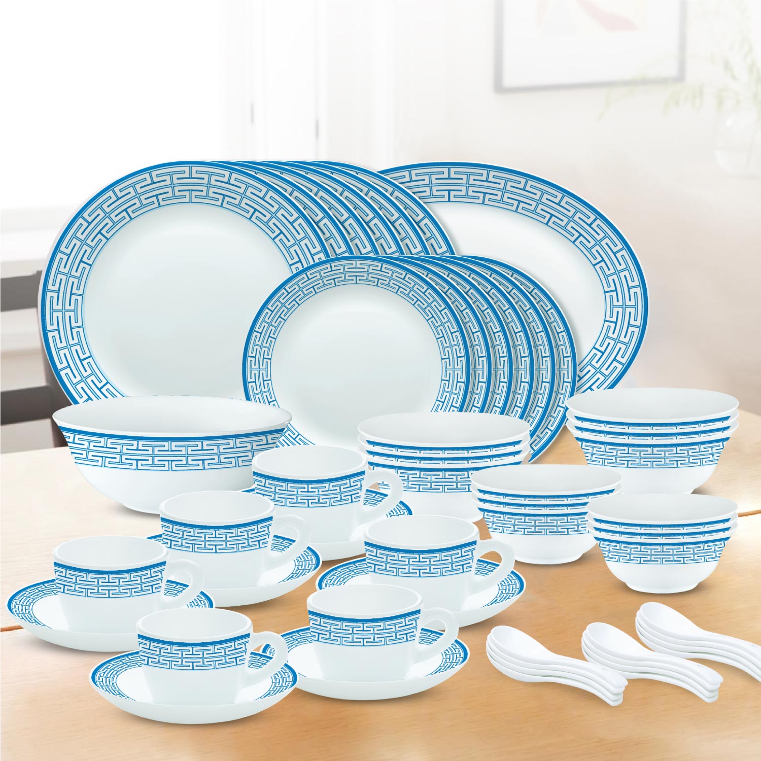 LARAH PLANO OPAL DINNER SET - OPAL GLASS