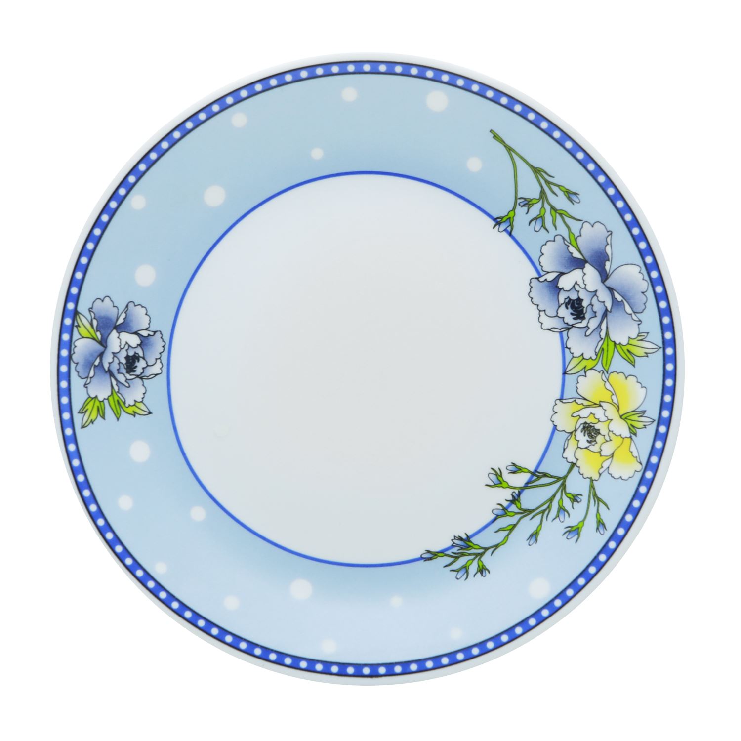 Larah Plano Blue Sapphire Opal Side Plate 7.5 " (19 Cm )