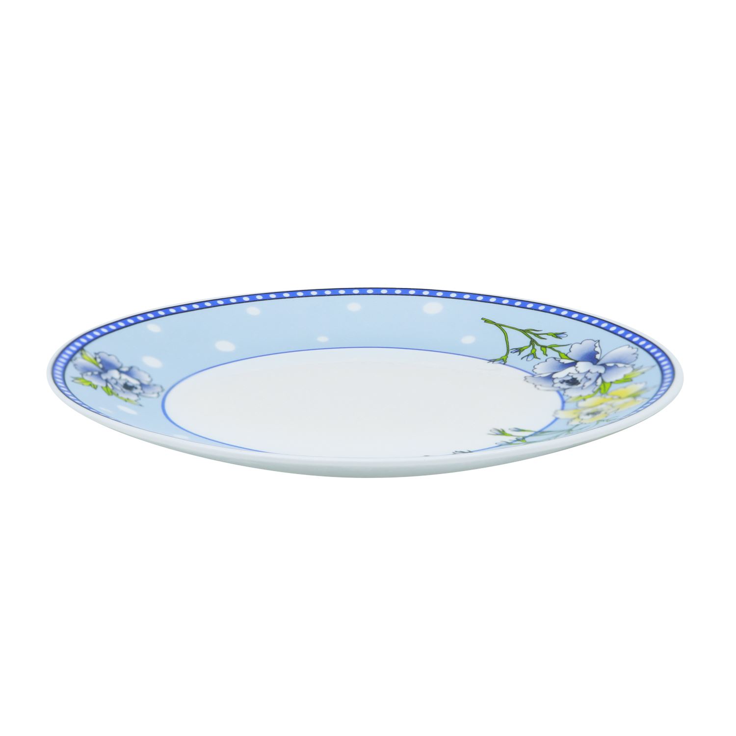 Larah Plano Blue Sapphire Opal Side Plate 7.5 " (19 Cm )