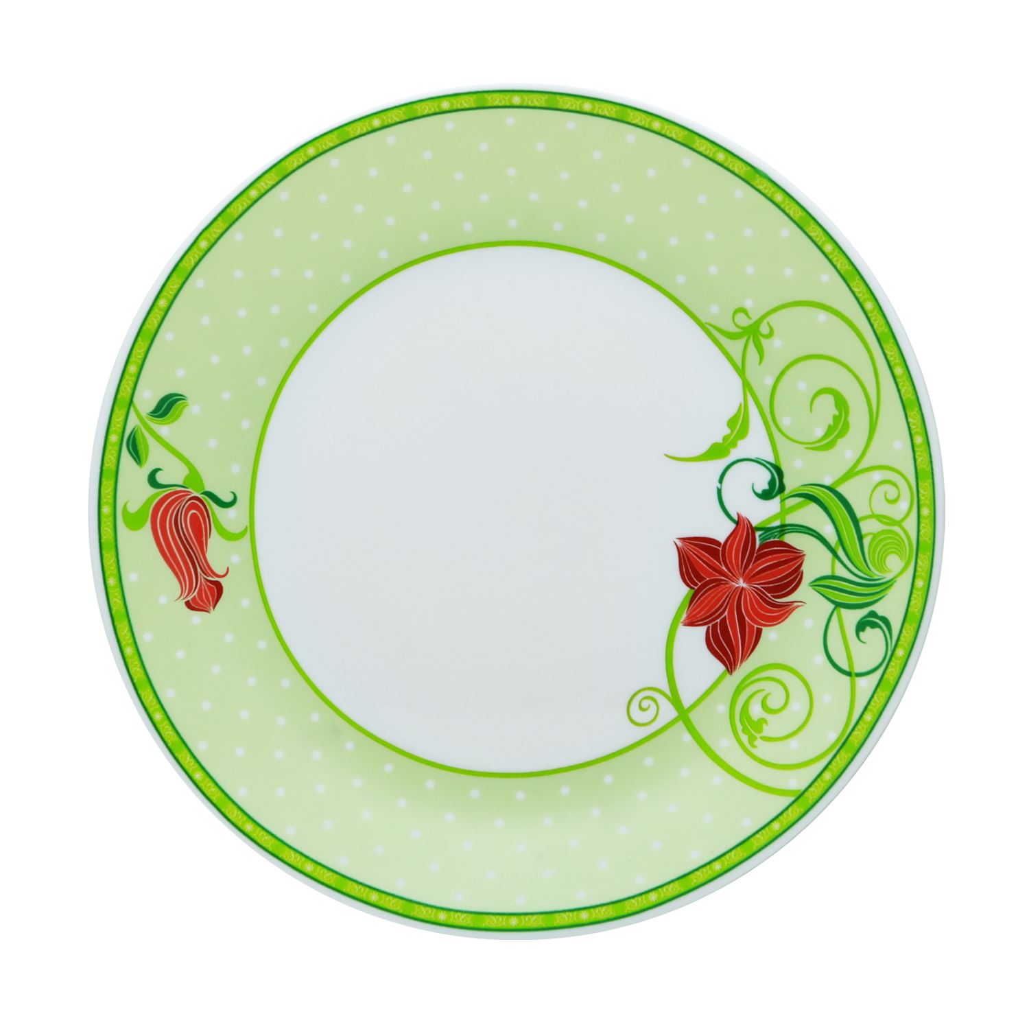 Larah Plano Emarald Opal Side Plate 7.5 " (19 Cm )