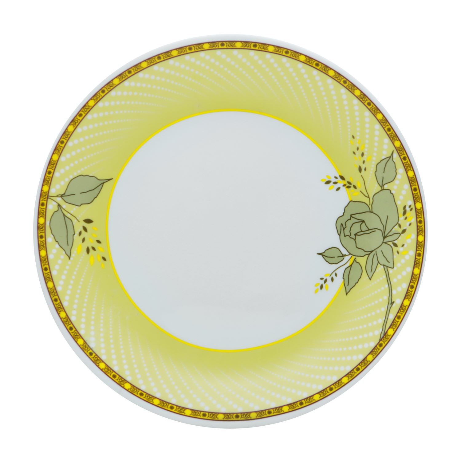 Larah Plano Yellow Sapphire Opal Side Plate 7.5 " (19 Cm )