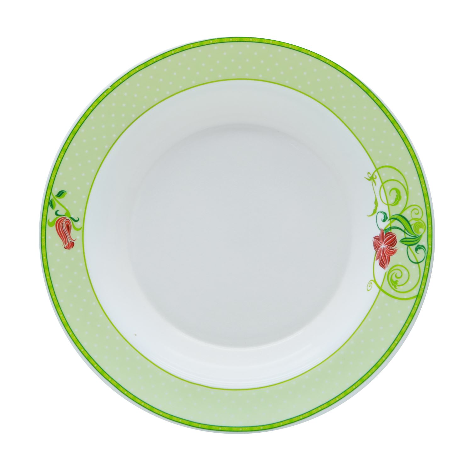 Larah Plano Emarald Opal Soup Plate 9" (22.5 Cm)