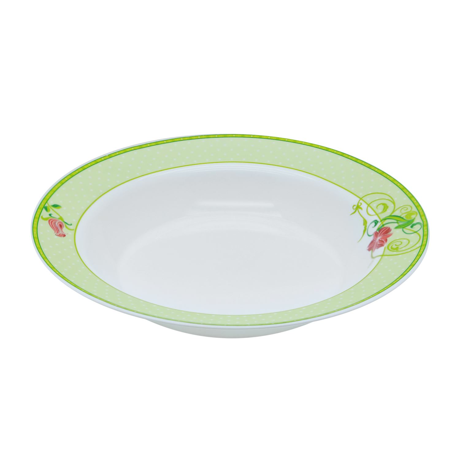 Larah Plano Emarald Opal Soup Plate 9" (22.5 Cm)