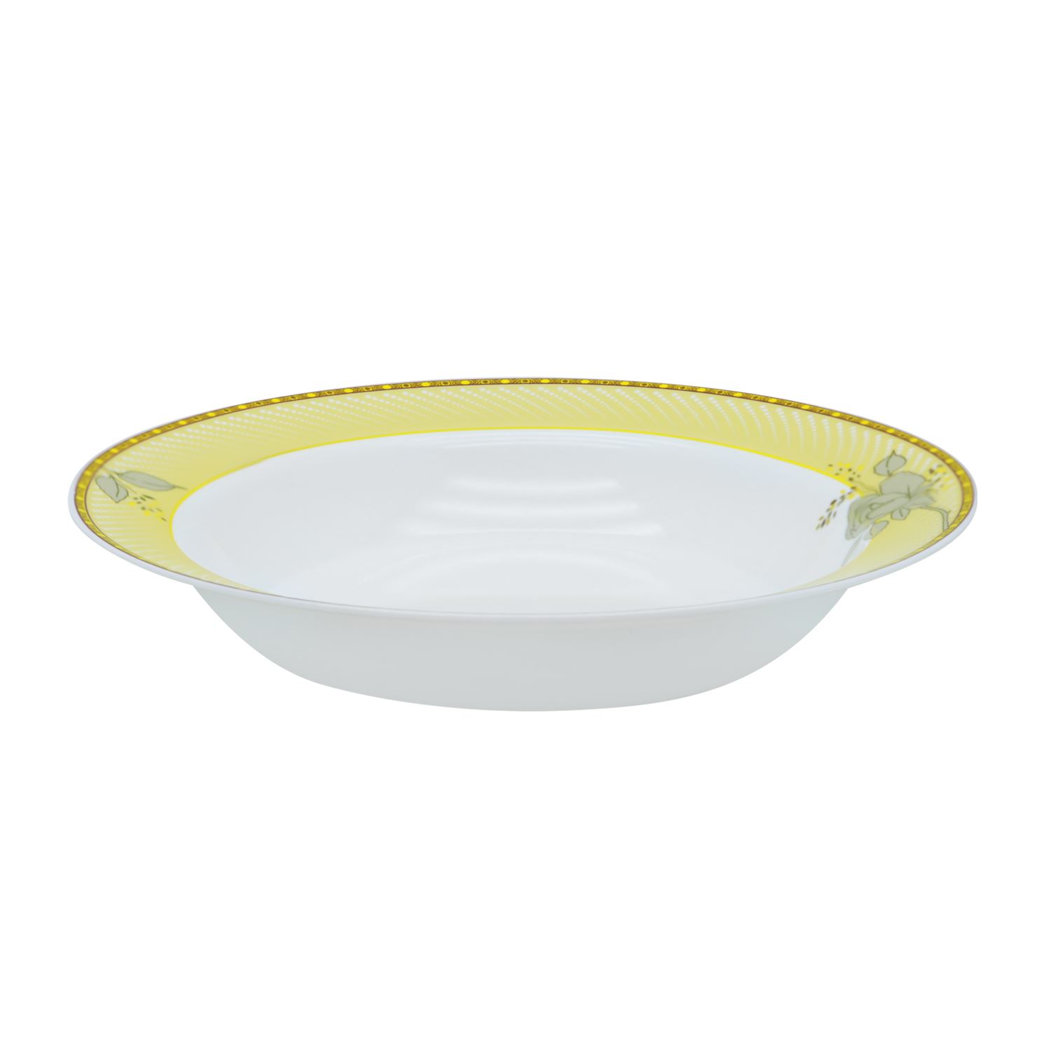 Larah Plano Yellow Sapphire Opal Soup Plate 9" (22.5 Cm)