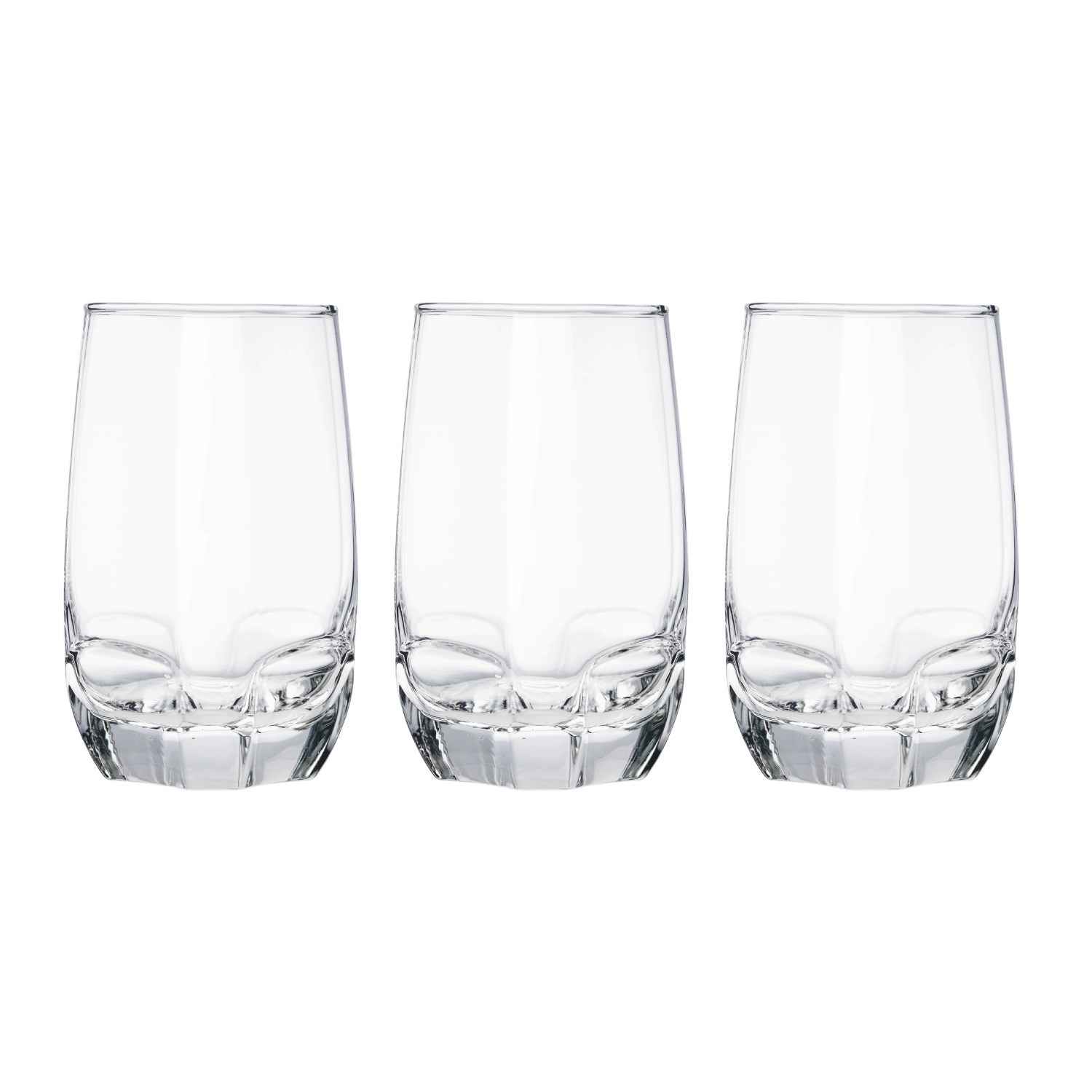 OCEAN CHARISMA HI BALL GLASS 415ML,CLEAR,B1711503, 3 PC SET 