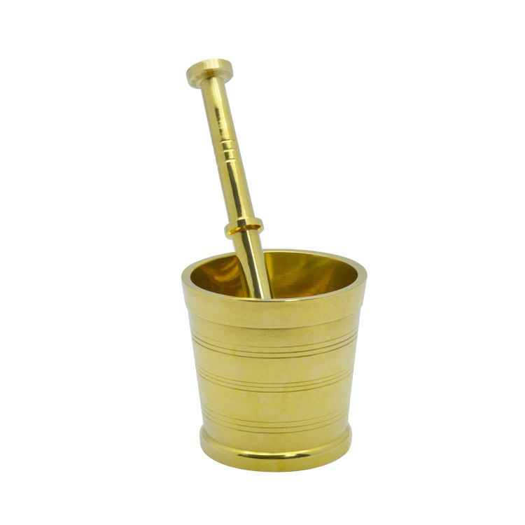 Raj Brass Mortar And Pestle Set