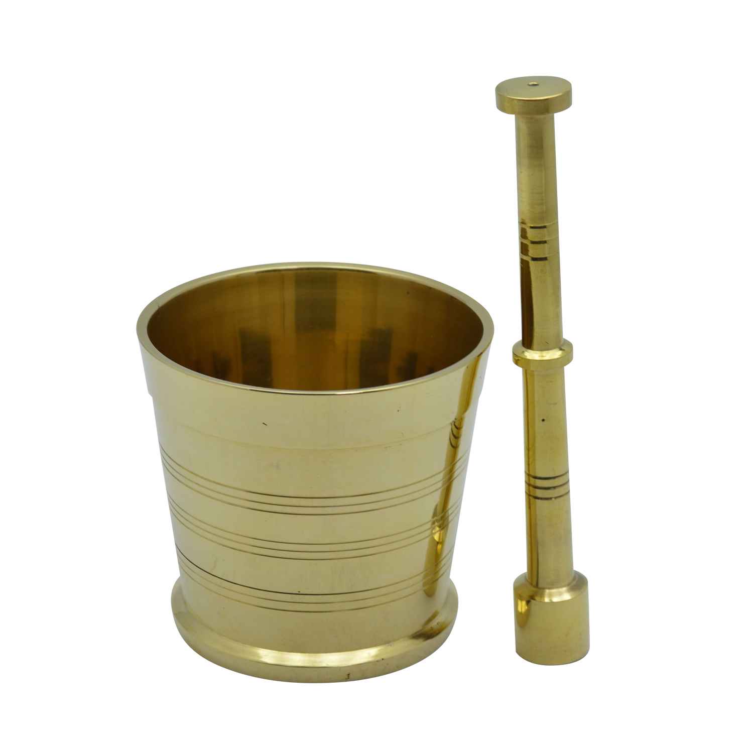 Raj Brass Mortar And Pestle Set