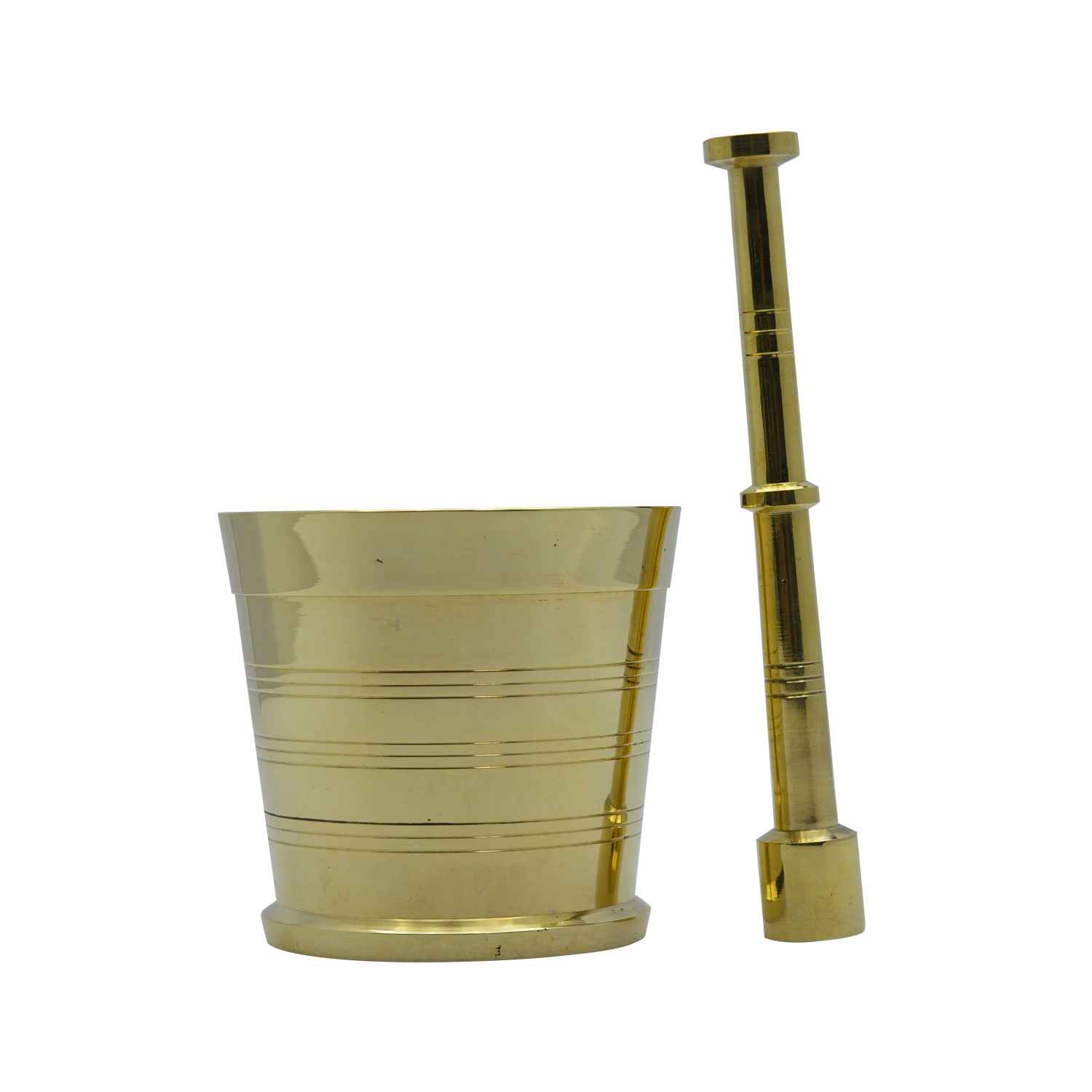 Raj Brass Mortar And Pestle Set