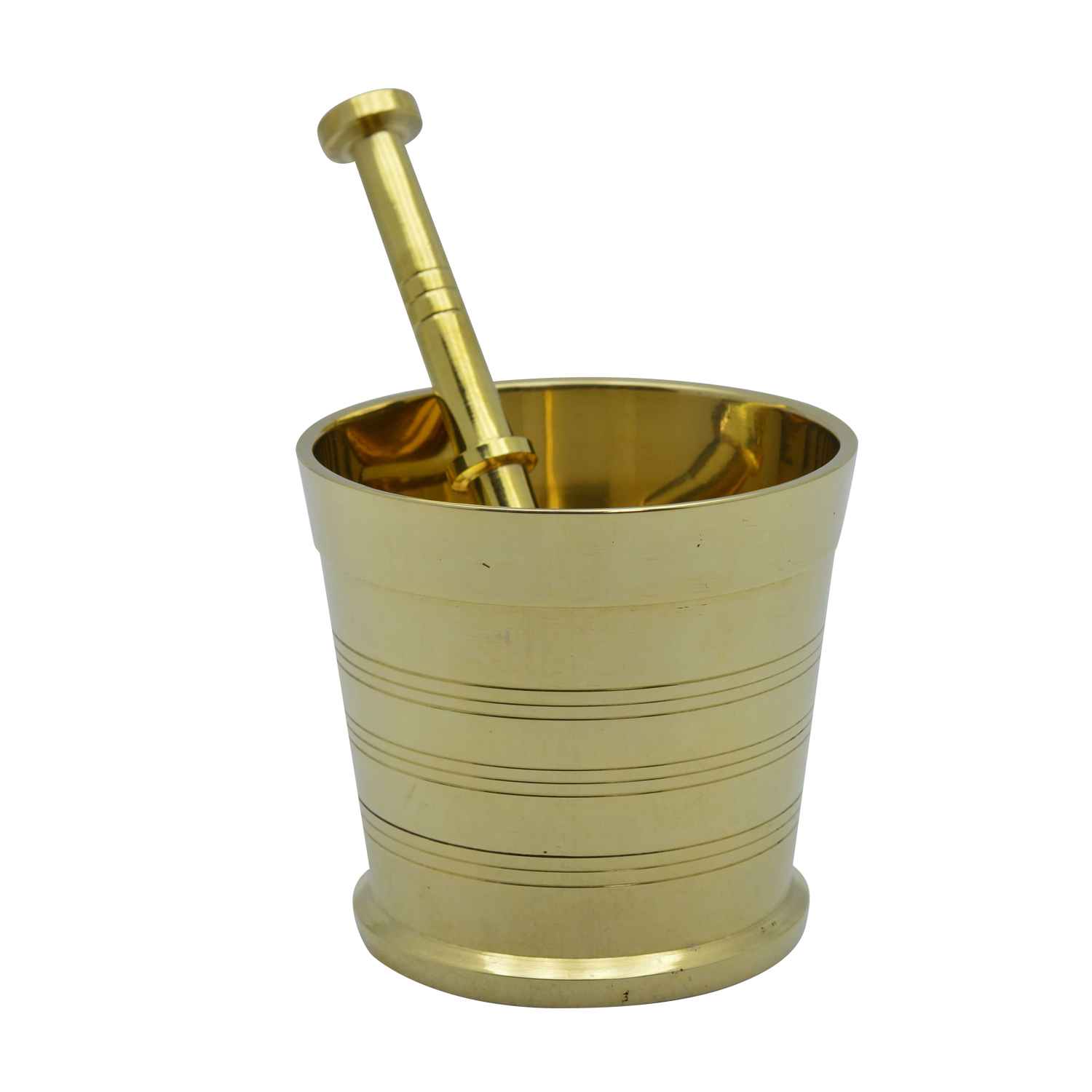 Raj Brass Mortar And Pestle Set