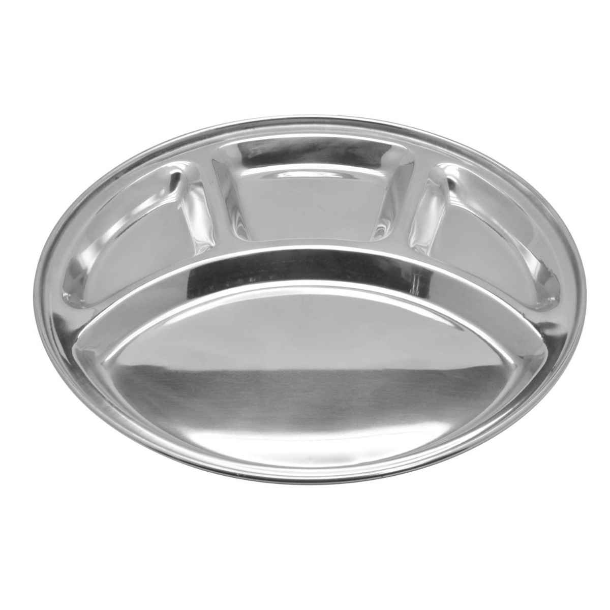 Raj Steel Four Partition Tray