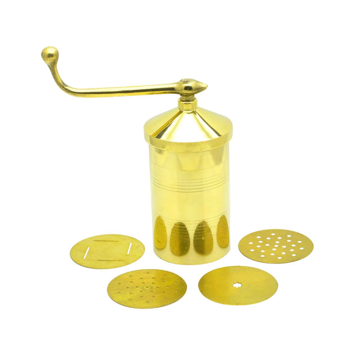 Raj Brass Sev Maker/Noodle Maker Four (4) Insert