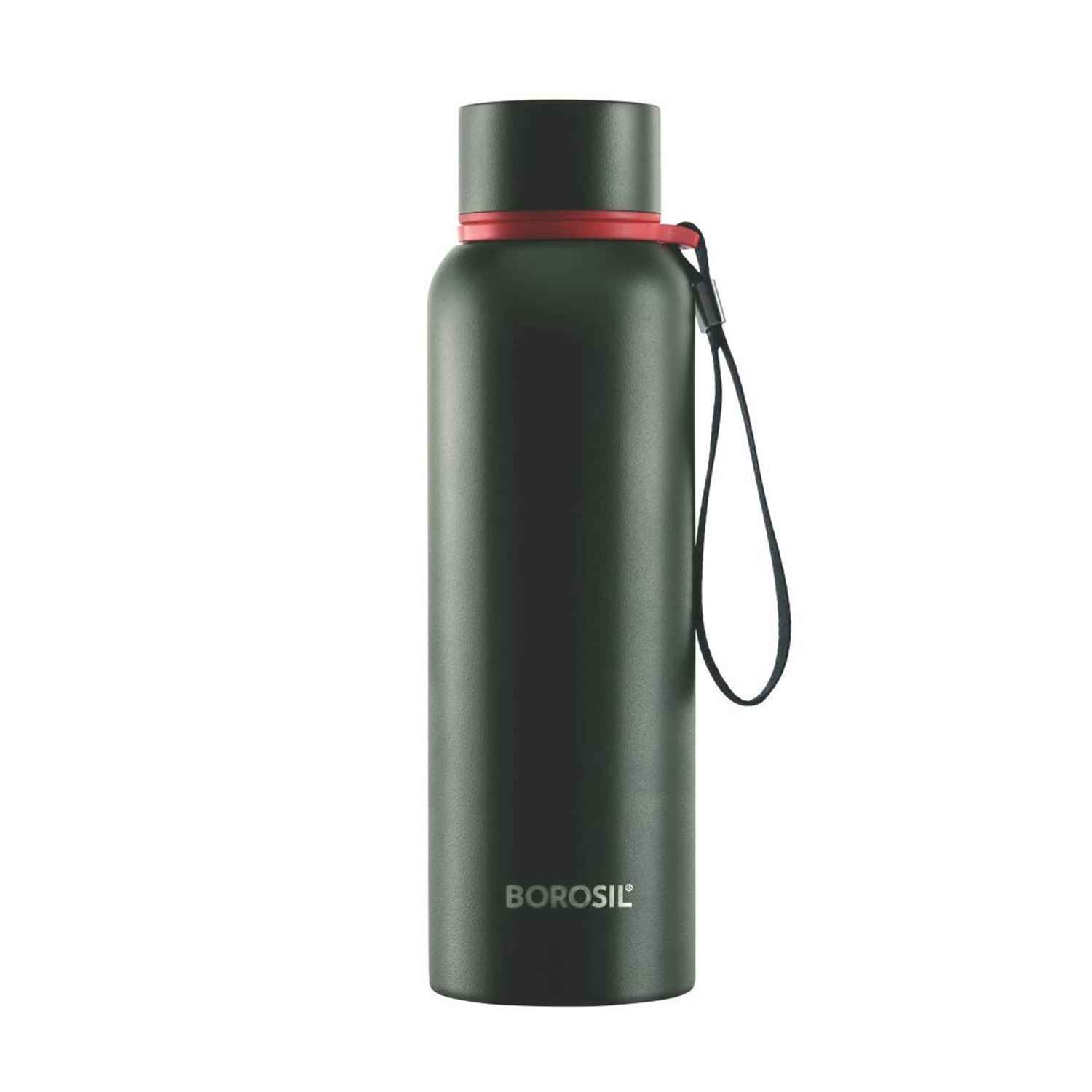 Borosil Vaccum Trek Bottle Green 700Ml