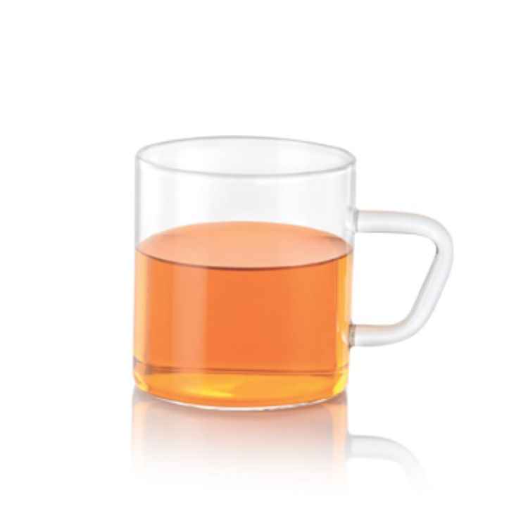 Borosil Classic Glass Mug Set - 190 Ml With Handle Set Of 6