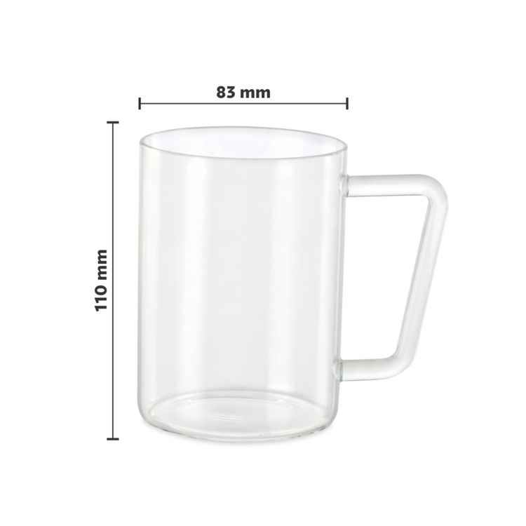 Borosil Classic Grande Beer Mug Set 500 Ml Set Of 2