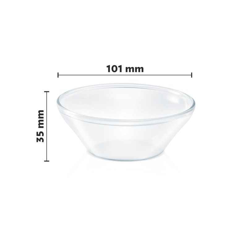 Borosil Venus Glass Bowl Set 170 Ml Set Of 6