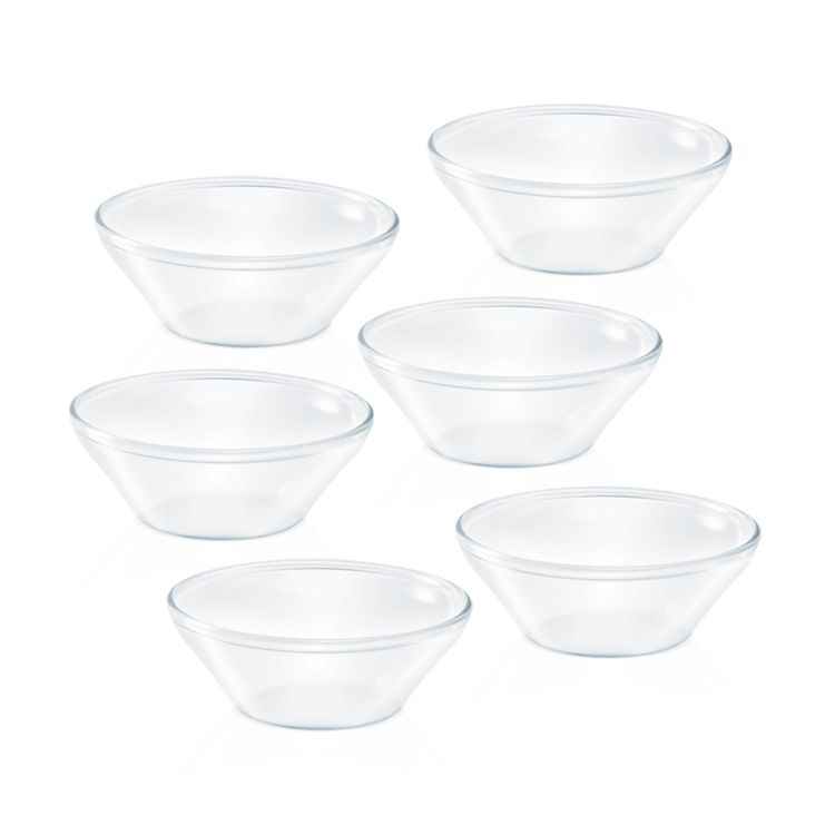 Borosil Venus Glass Bowl Set 170 Ml Set Of 6