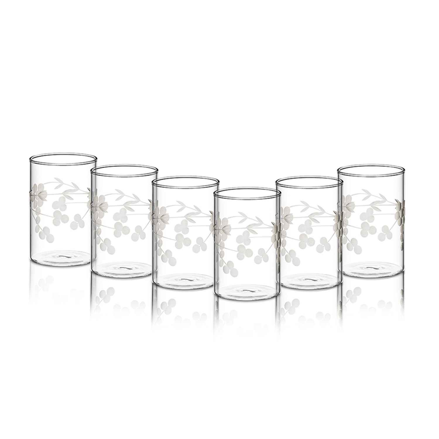 Cut Glass Medium 295 Ml Set Of 6