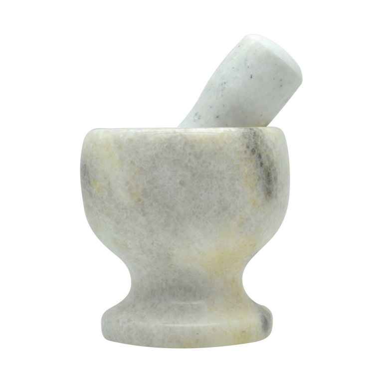 Raj Marble Mortar And Pestle Set