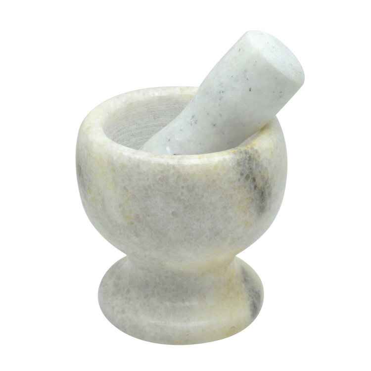 Raj Marble Mortar And Pestle Set