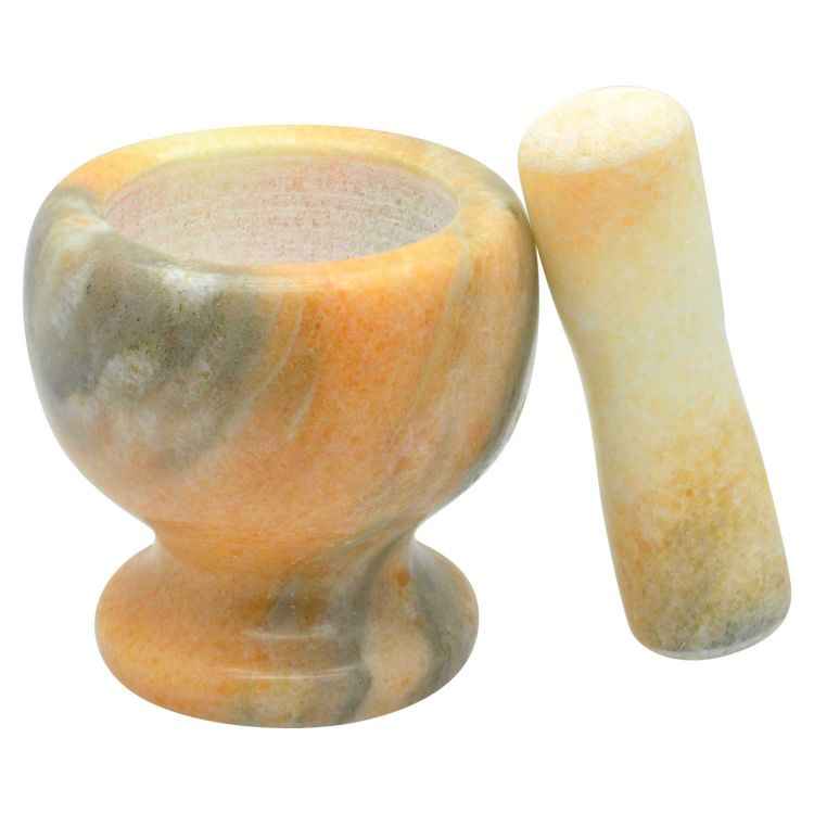 Raj Marble Mortar And Pestle Set