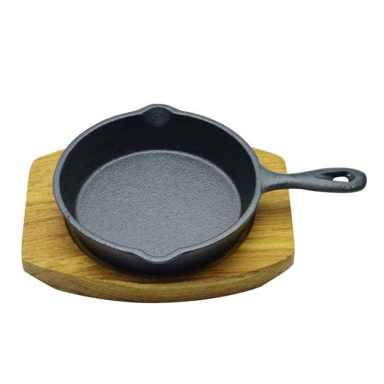 Kitchen Master Mini Round Sizzler Tray Single Handle