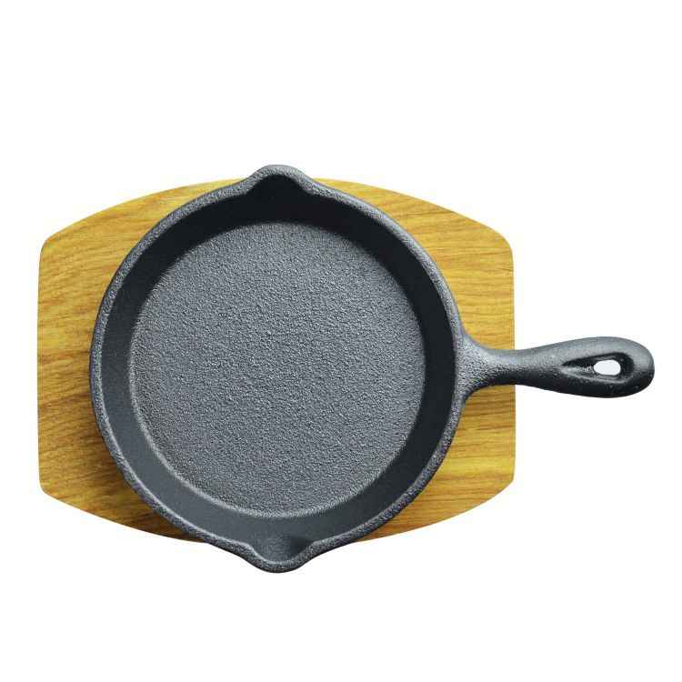 Kitchen Master Mini Round Sizzler Tray Single Handle