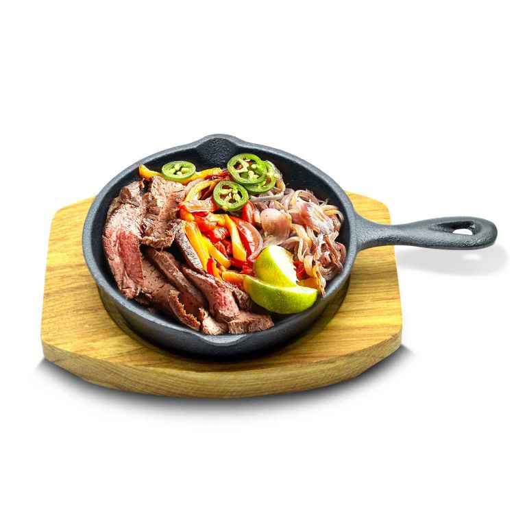 Kitchen Master Mini Round Sizzler Tray Single Handle