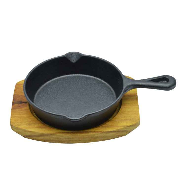 Kitchen Master Mini Round Sizzler Tray Single Handle