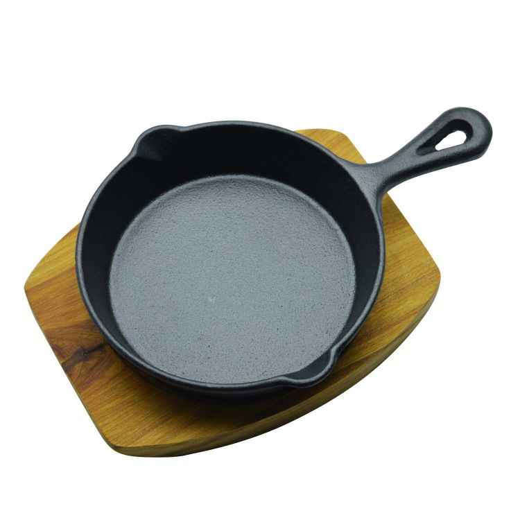 Kitchen Master Mini Round Sizzler Tray Single Handle