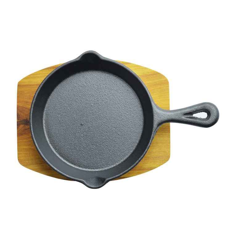 Kitchen Master Mini Round Sizzler Tray Single Handle