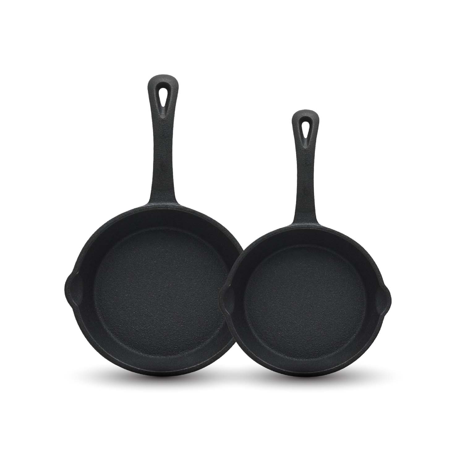 Kitchen Master Cast Iron Frying Pan Set of 2