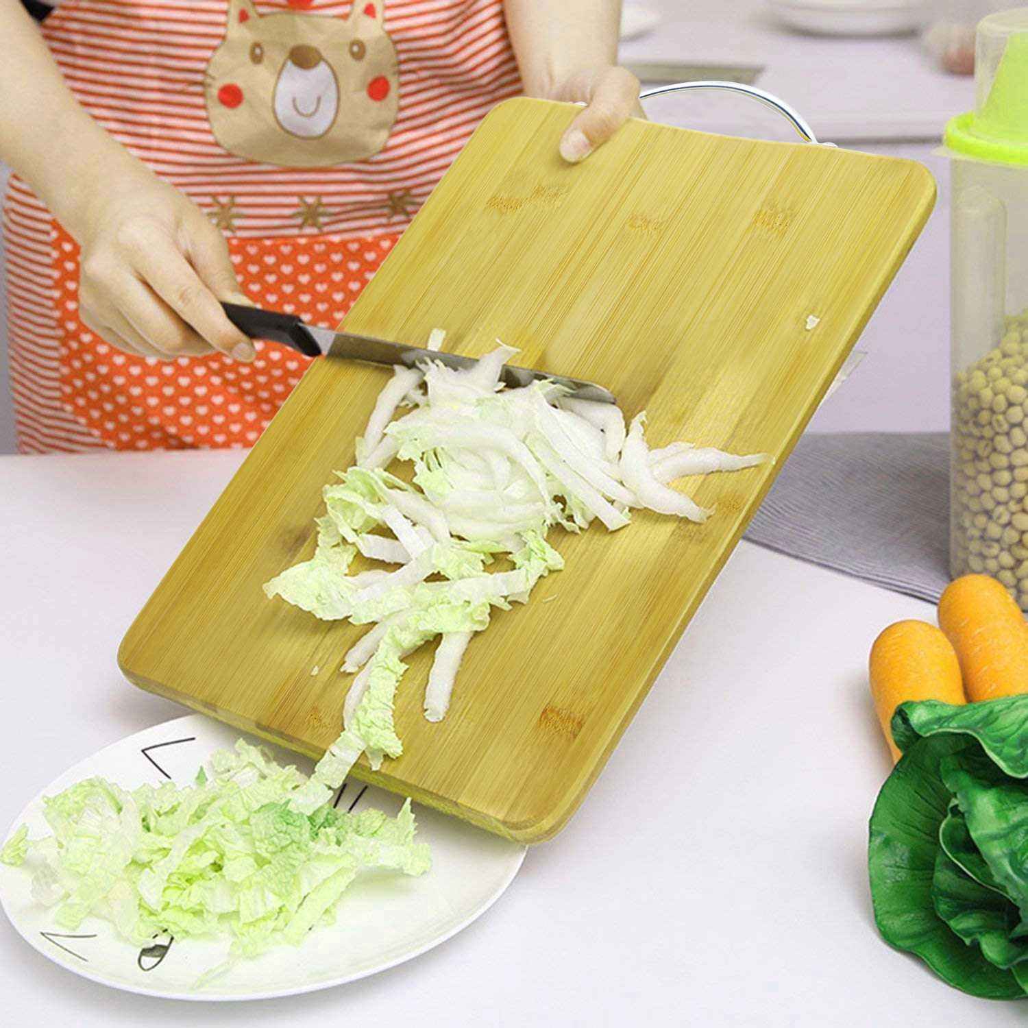 Raj Wooden Cutting Board With Handle