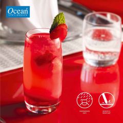 OCEAN IRIS HI BALL GLASS 6 PC SET 370 ML