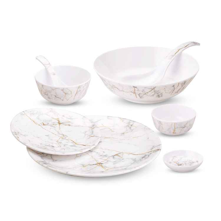 DINEWELL MELAMINE GOLD DINNER SET 30 PC SET