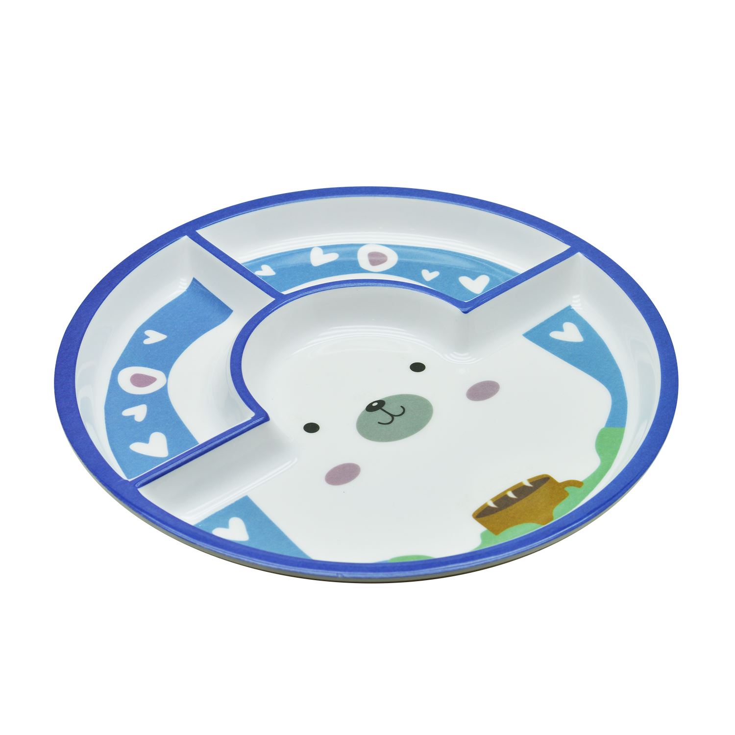 Dinewell Kids Round Plate Panda 10"