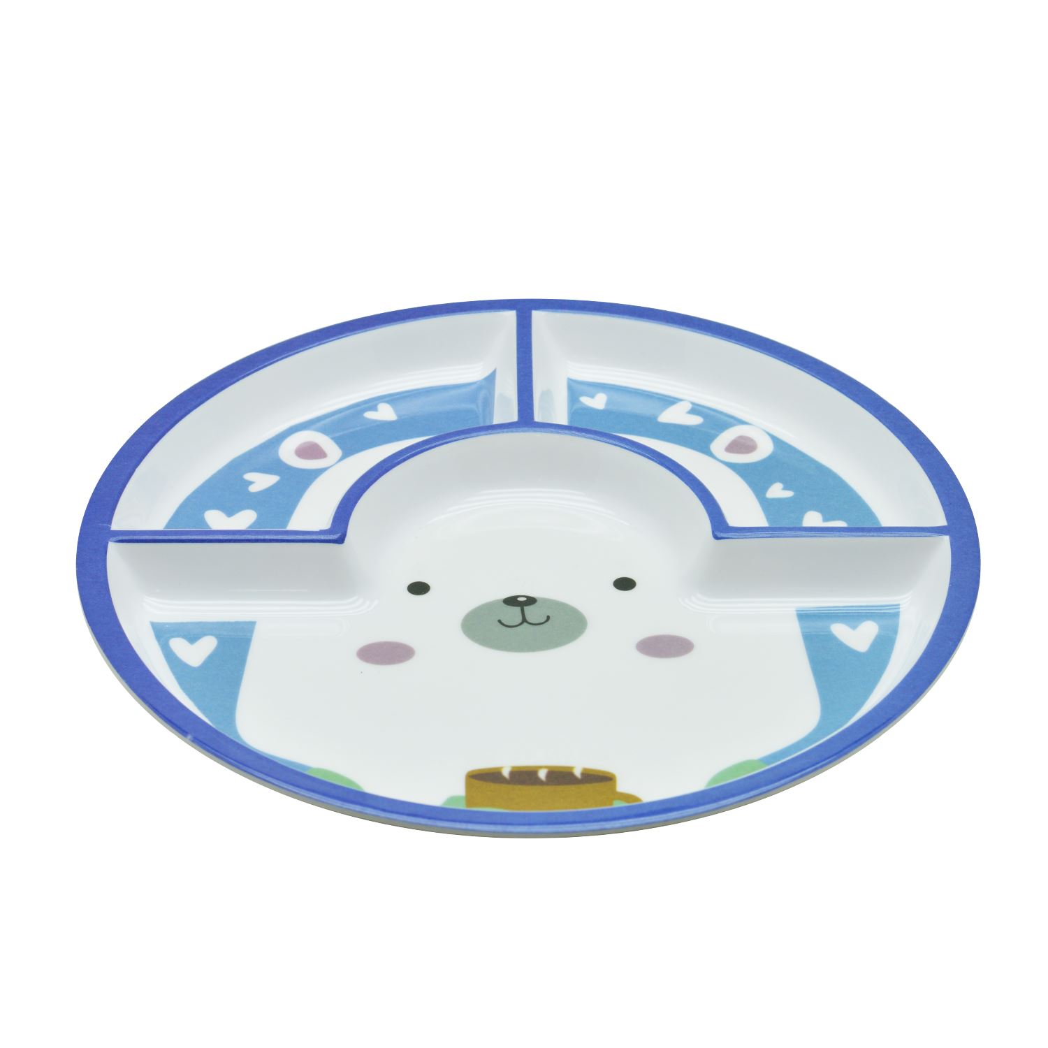 Dinewell Kids Round Plate Panda 10"