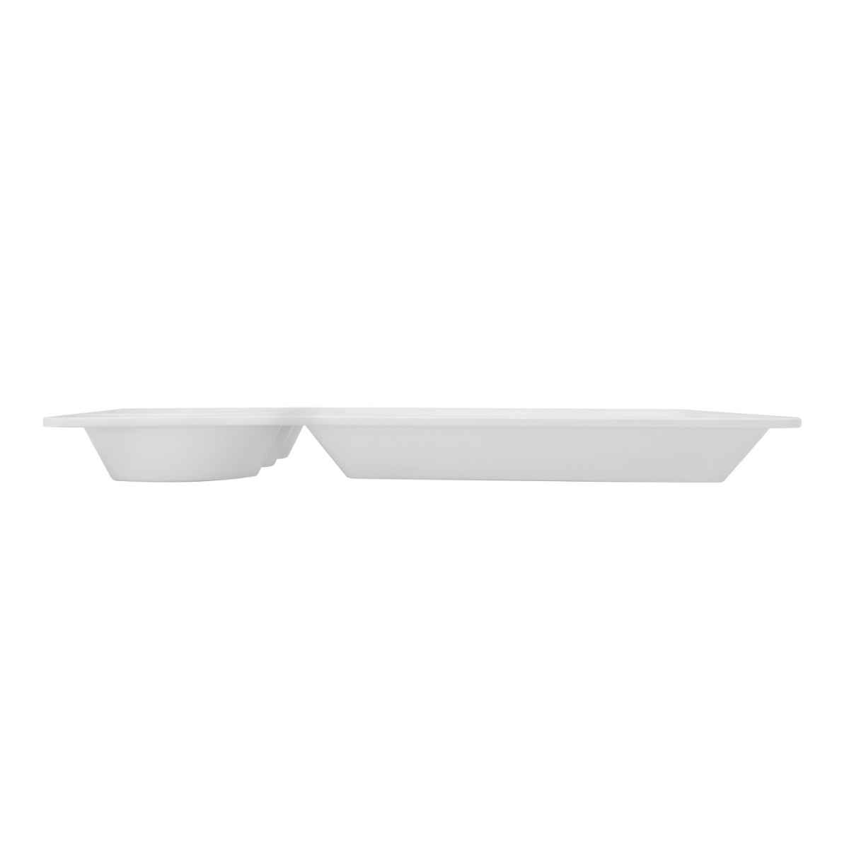 Dinewell Melamine 4 Partition Tray White