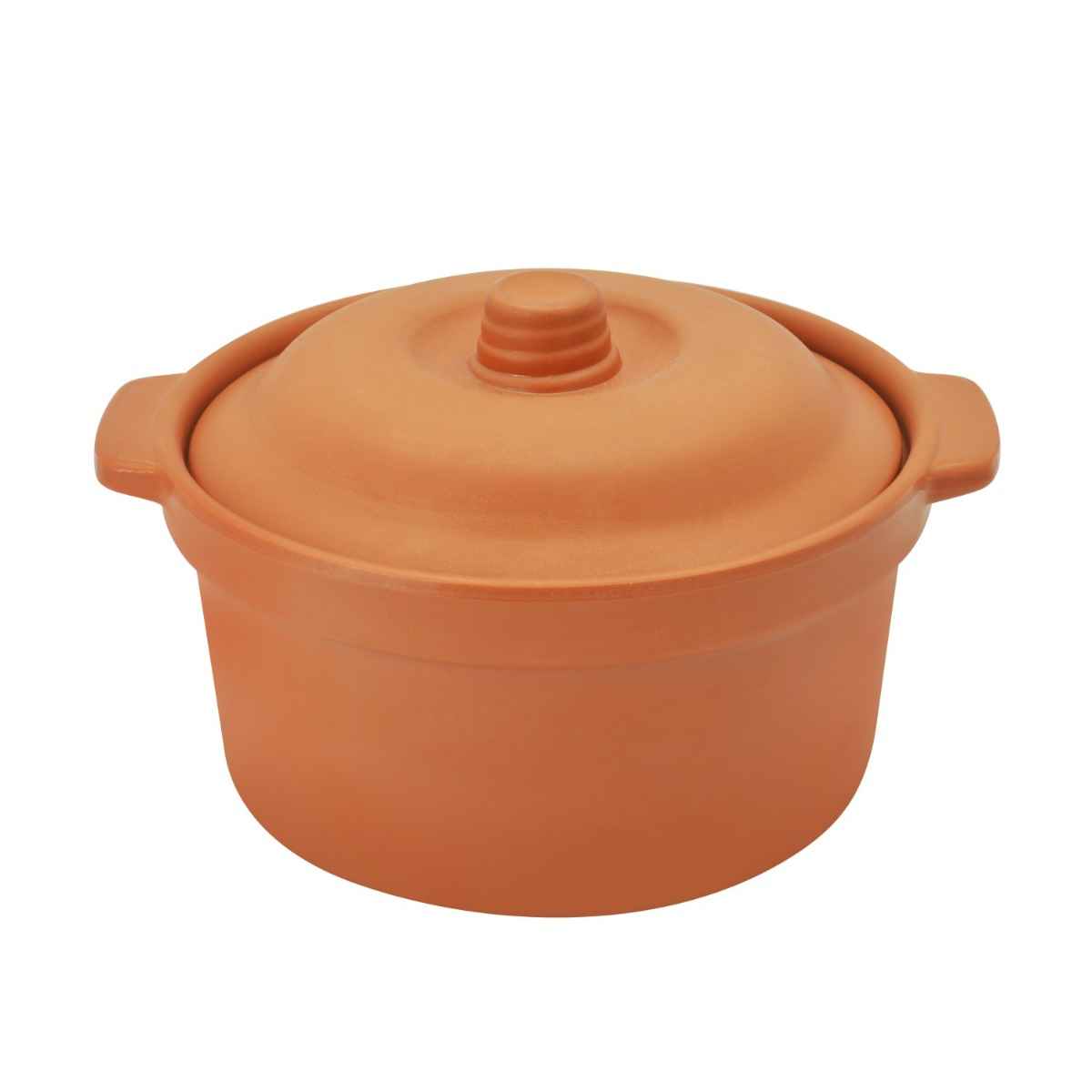 Dinewell Melamine Terracota Serving Bowl With Lid