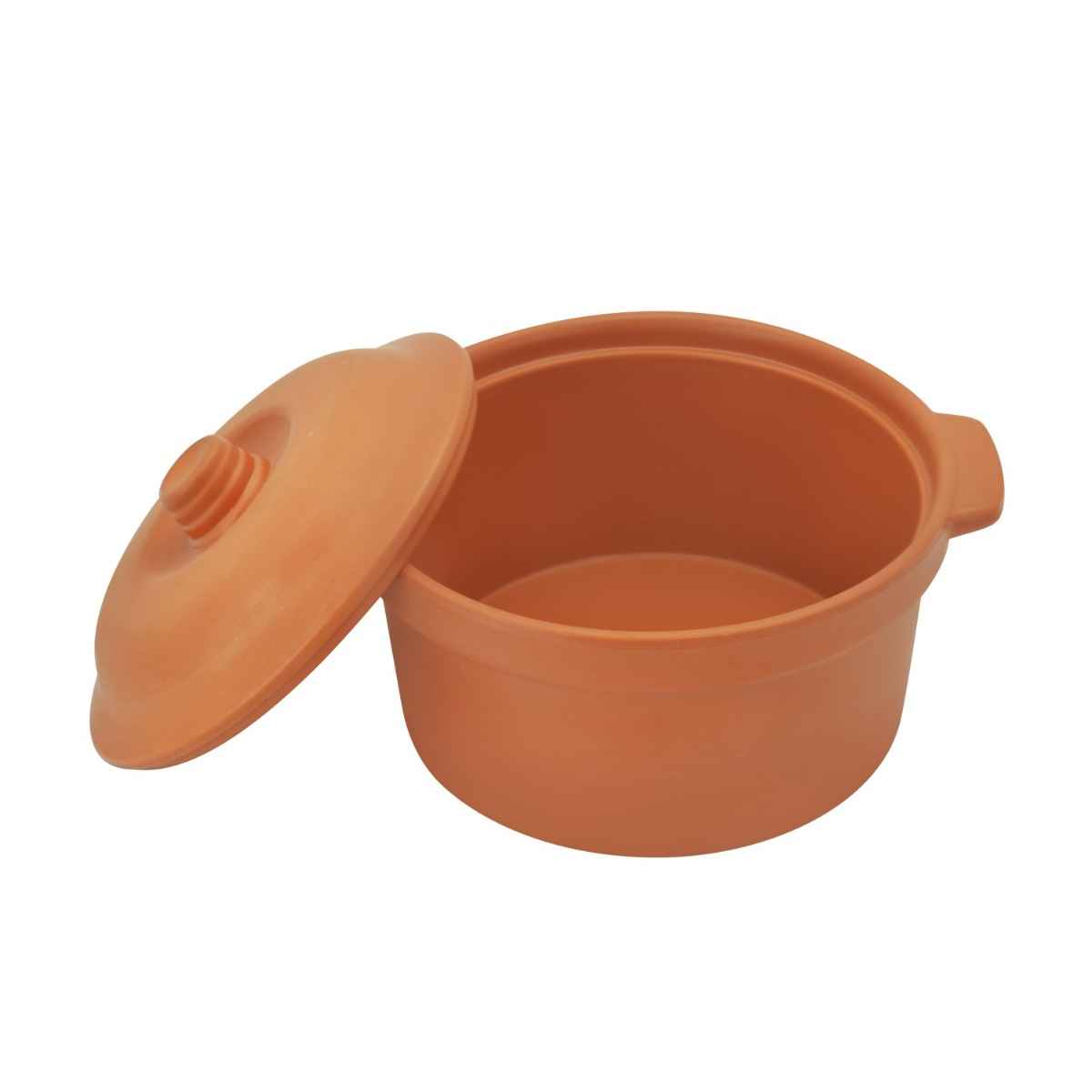 Dinewell Melamine Terracota Serving Bowl With Lid