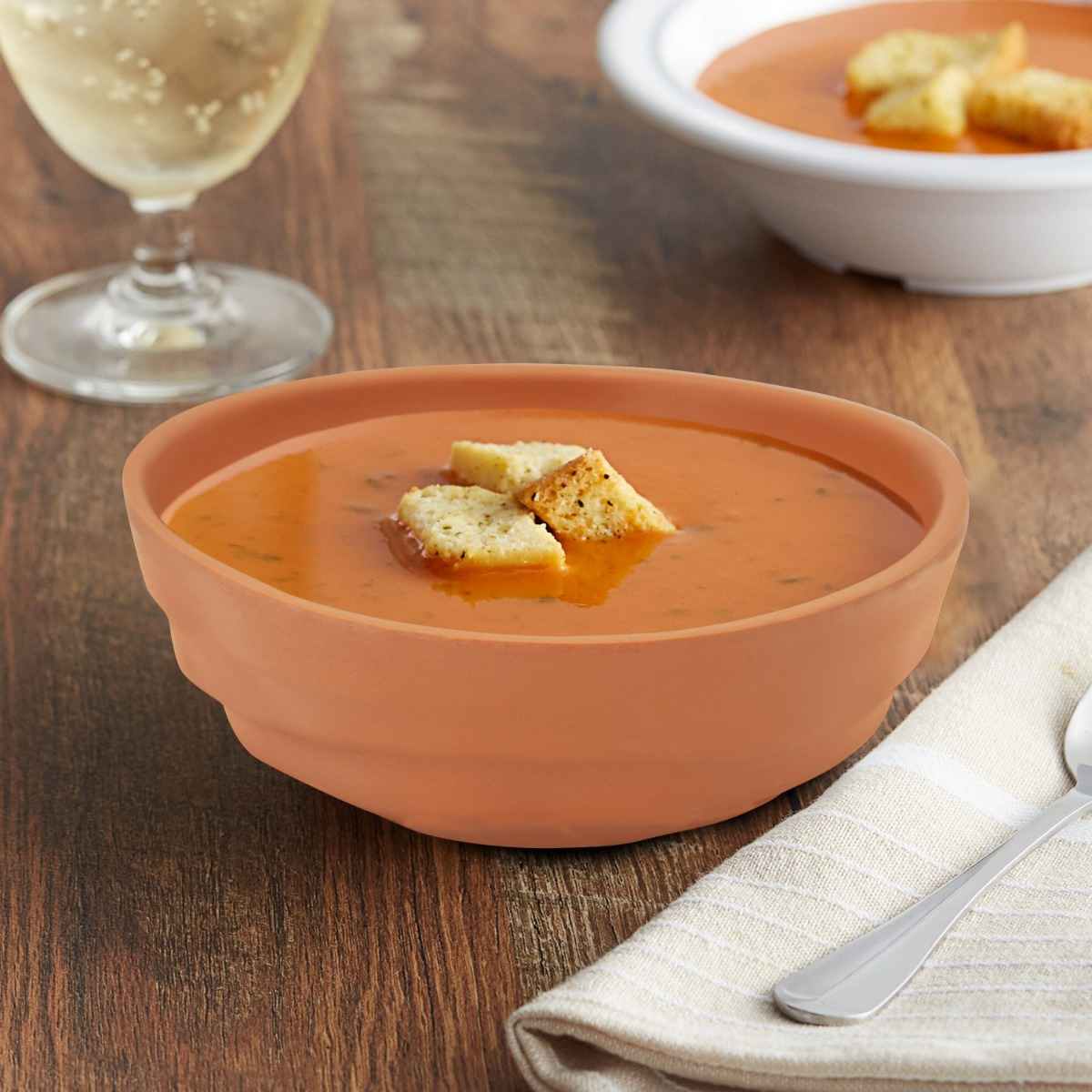 Dinewell Melamine Terracota Side Bowl