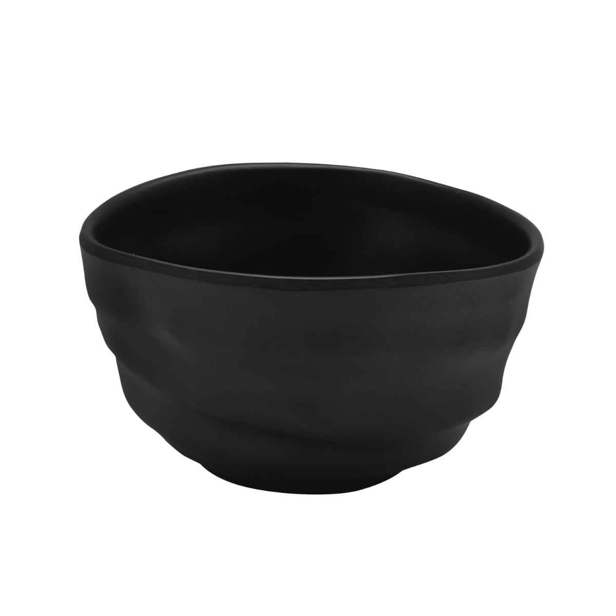 Dinewell Melamine Side Bowl Black Matte Finish